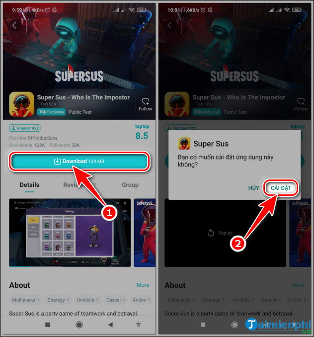 How to install and install super sus who is the impostor on iOS