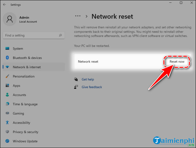 sua loi mat wifi tren win 11