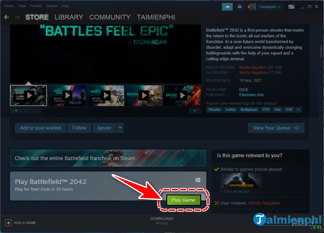 cach tai va choi battlefield 2042 mien phi tren laptop
