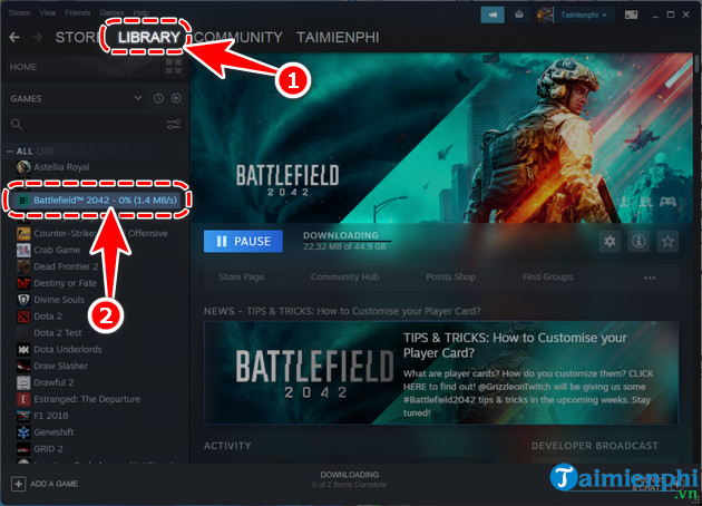 cach tai va cai battlefield 2042 ban quyen mien phi