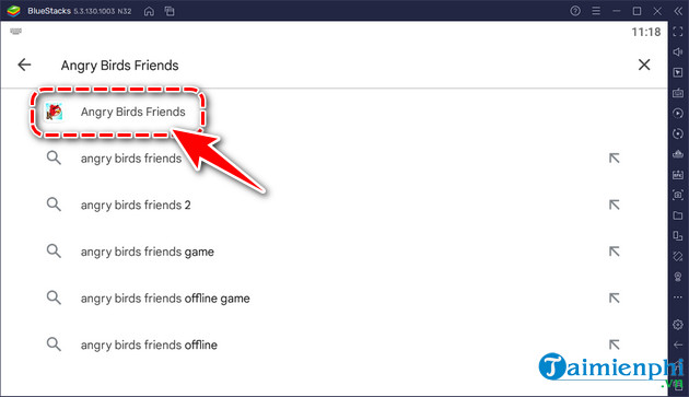 how to play angry birds friends on BlueStacks