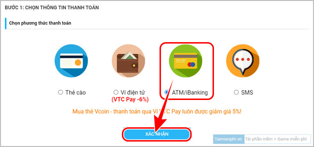 how to nap vcoin vtc game bang private sms vi bank the high 8
