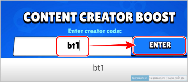 how to enter the code brawl stars