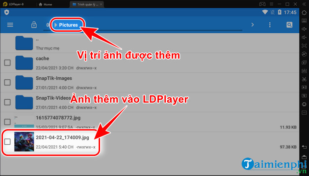 cach them hinh anh vao ldplayer