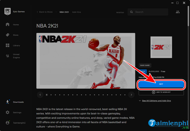 download free game nba 2k21 tren pc