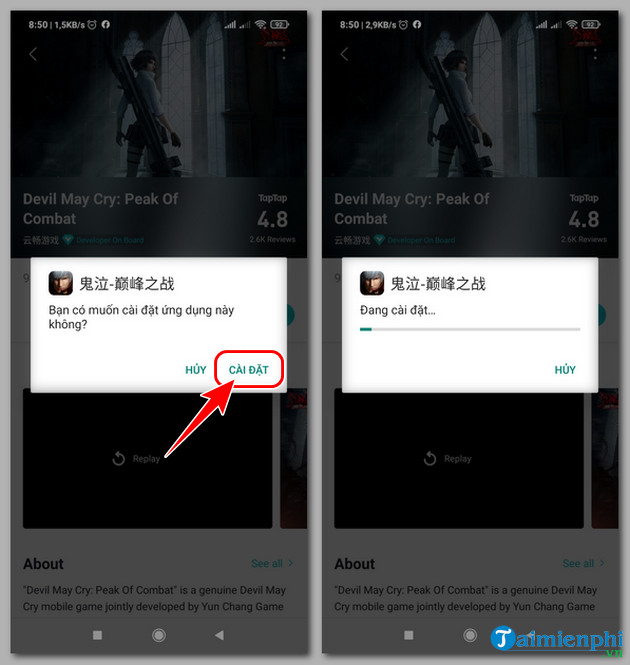 Cách tải và chơi Devil May Cry Mobile TQ trên Android, iPhone 11 cach tai va choi devil may cry mobile peak of combat tren iOS