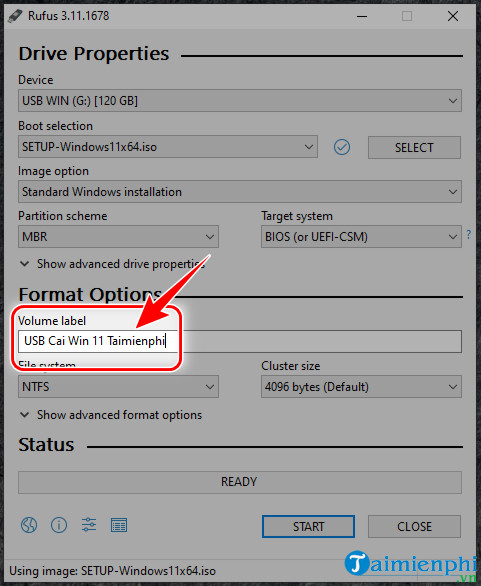 tao usb cai windows 11 iso nhu the nao