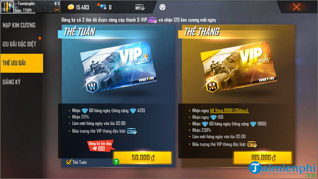 Huong Dan is a vip player in free fire 4