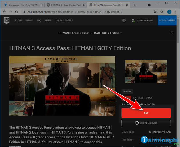 free download hitman 3 on pc