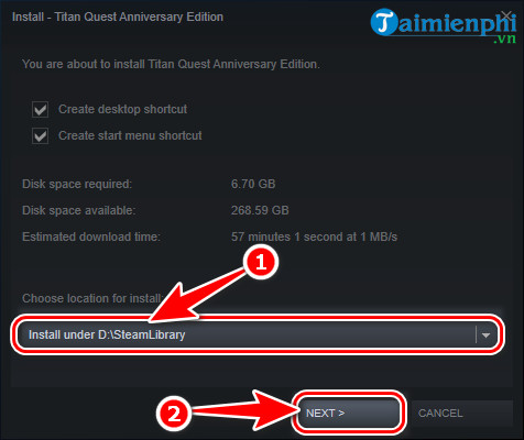 huong dan tai va choi titan quest anniversary edition tren PC