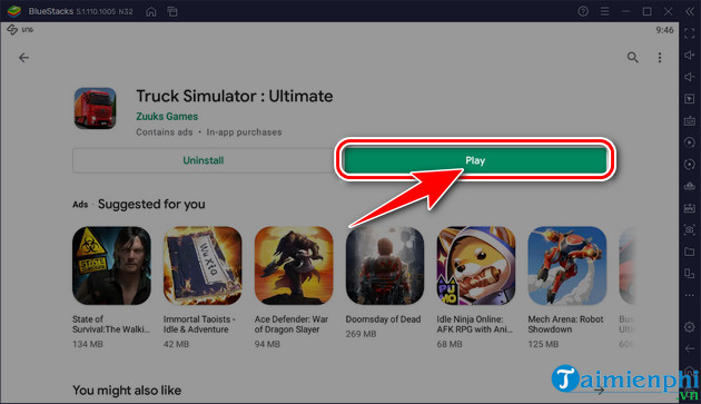 How to play truck simulator ultimate on BlueStacks Android laptop