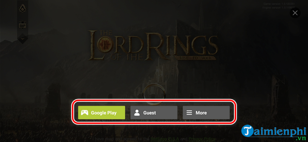 how to play the lord of the rings war on android