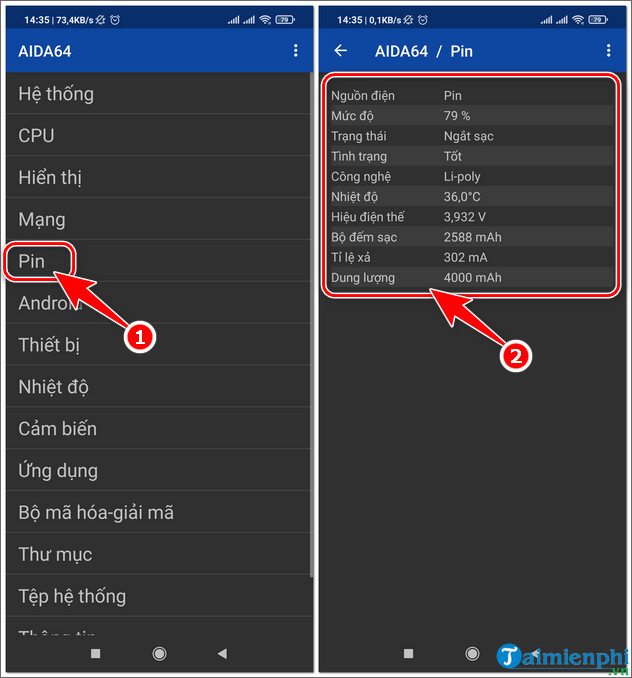 Mẹo kiểm tra độ chai Pin điện thoại Xiaomi MIUI 12, Note 9