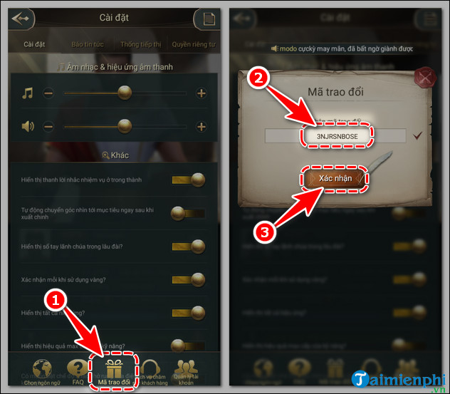 nhap ma giftcode game war eternal moi nhat tren iPhone
