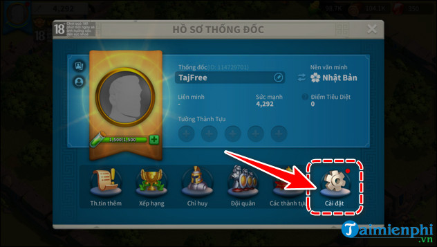 cach nhap code rise of kingdoms
