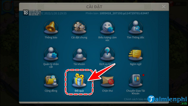 cach nhap giftcode rise of kingdoms