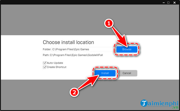 cach choi game gods will fall mien phi tren epic games store