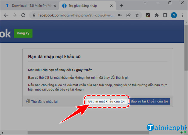 cach lay lai mat khau facebook bang mat khau cu tren Android