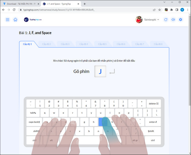 Cách luyện gõ bàn phím nhanh, đánh máy, gõ 10 ngón 19 huong dan tap go ban phim nhanh danh may go 10 ngon