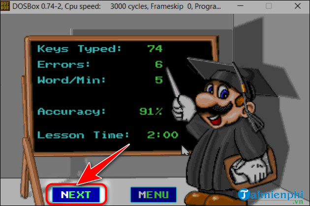 cach su dung mario teaches typing luyen go 10 ngon ban phim