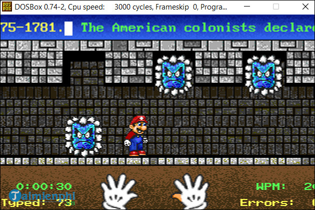 cach luyen go 10 ngon tren mario teaches typing