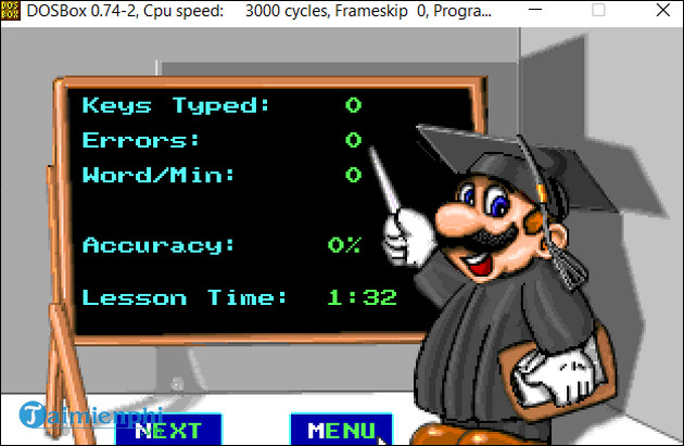 huong dan cai game mario teaches typing tren may tinh pc