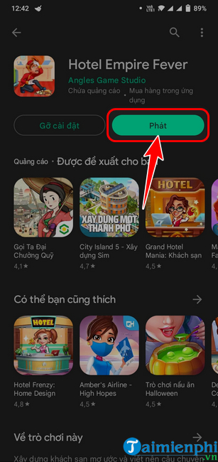 cach tai va choi hotel empire fever tren iOS
