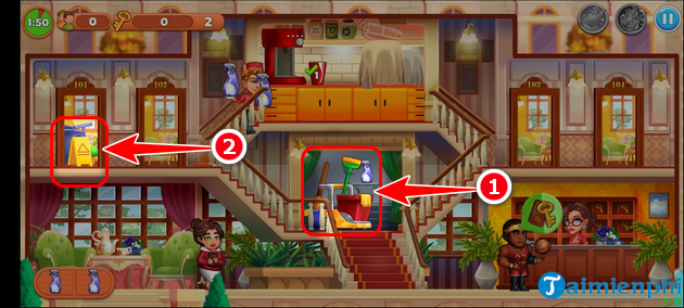 cach tai va cai hotel empire fever tren iOS