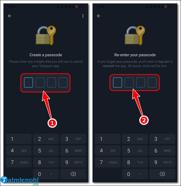 Cách cài mật khẩu Telegram trên máy tính, điện thoại