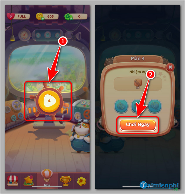 Cách chơi Mèo Du Ký ZingPlay 6 cach choi meo du ky zingplay tren iOS