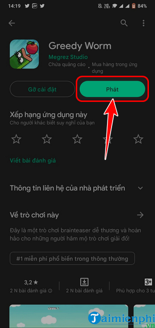 cach tai va choi greedy worm tren iOS
