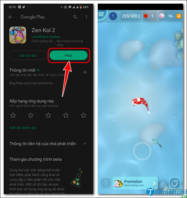 cach tai va choi game zen koi 2 3