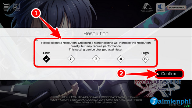 cach tai va cai sword art online vs tren iPhone