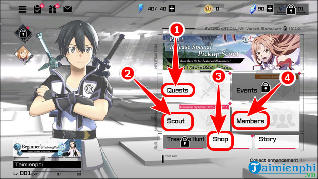 cach choi sword art online vs tren Android