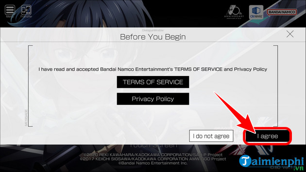 cach tai va cai sword art online vs tren Android