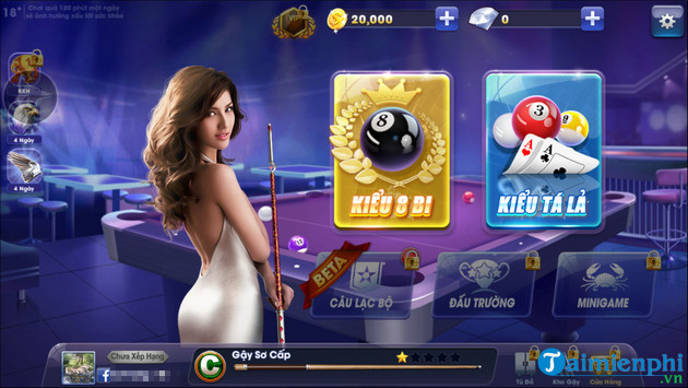 cach choi Bida ZingPlay tren Android