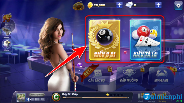cach choi Bida ZingPlay tren dien thoai Android