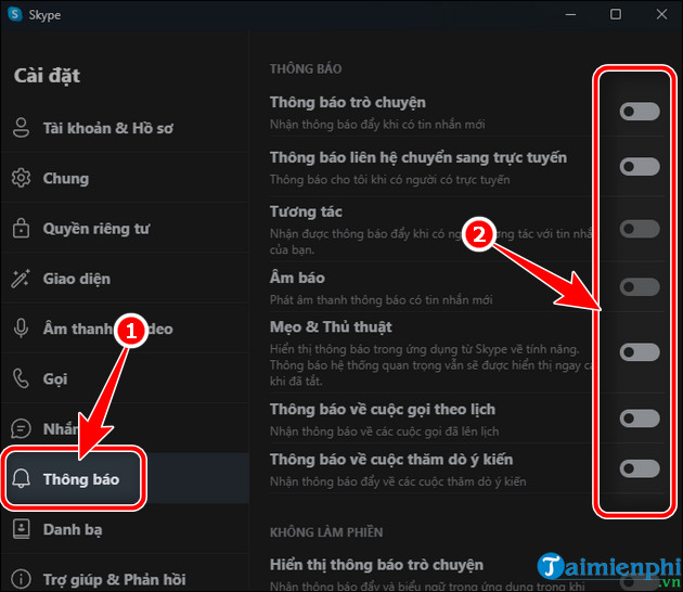 Cách tắt thông báo tin nhắn mới Skype dưới góc màn hình 7 cach tat thong bao tin nhan skype duoi goc man hinh