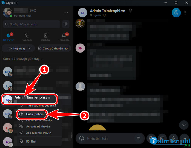 Cách tắt thông báo tin nhắn mới Skype dưới góc màn hình 9 cach tat thong bao tin nhan skype tren windows