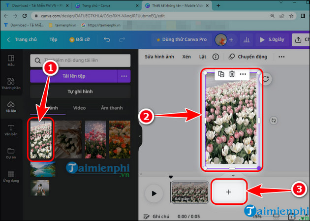 how to add video bar on canva pc