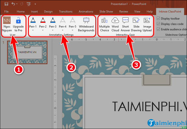 cach cai dat va su dung classpoint tren powerpoint