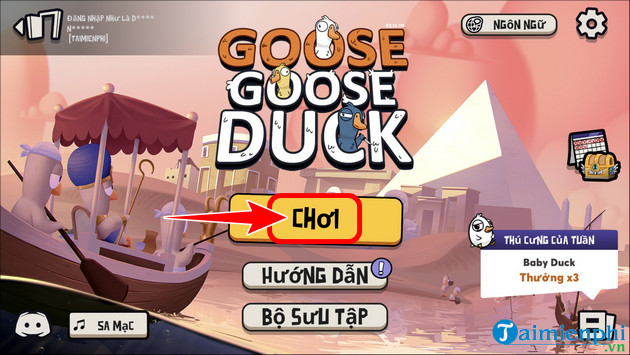 cach choi goose goose duck tren mobile