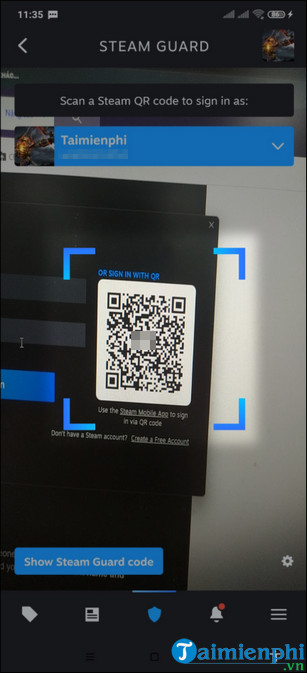cach dang nhap steam pc bang ma qr 4