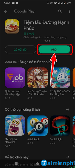 cach tai va choi tiem lau duong hanh phuc tren iOS