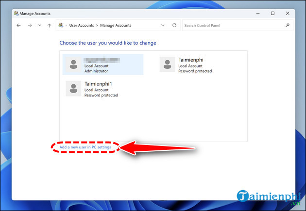 cach xoa tai khoan user windows 11 bang lenh run