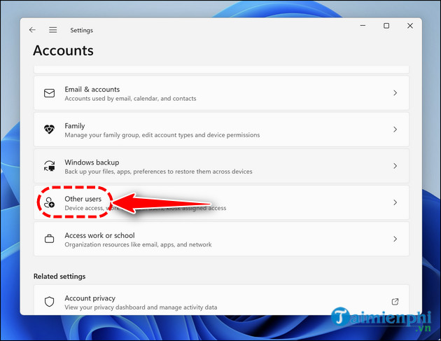 cach xoa user win 11