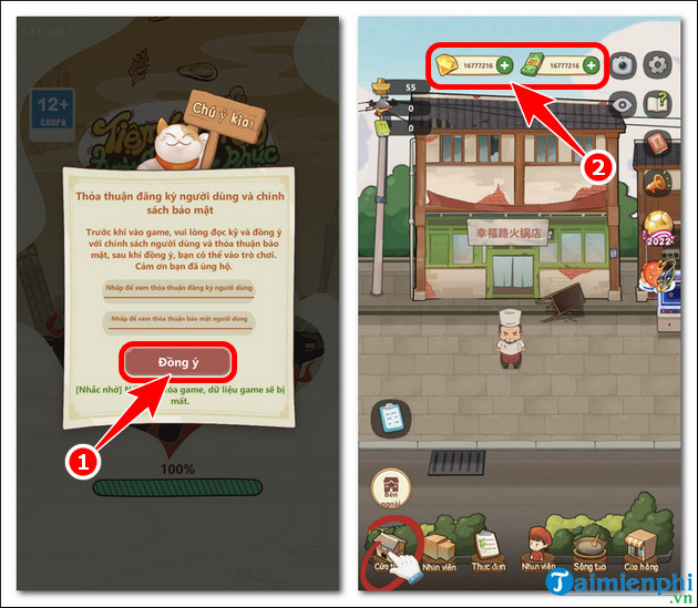 download tiem lau duong hanh phuc mod ios