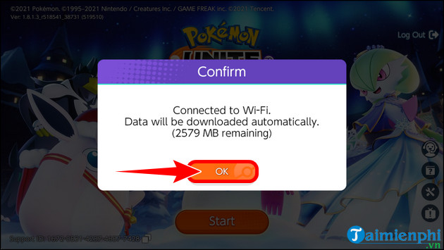 huong dan tai va cai pokemon unite apk tren Android