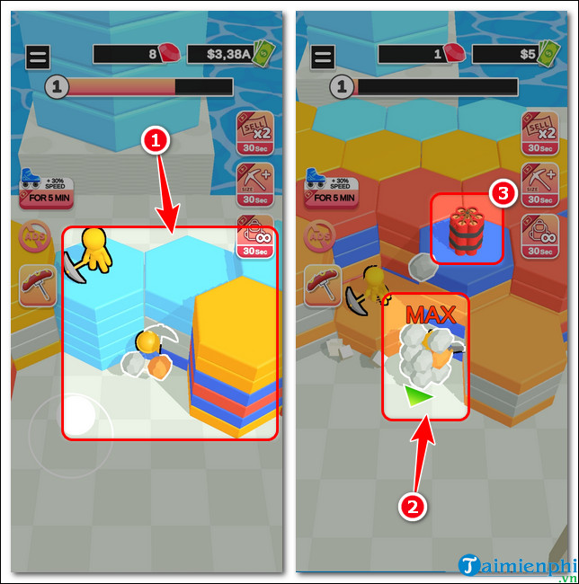 meo choi mining master tren iOS