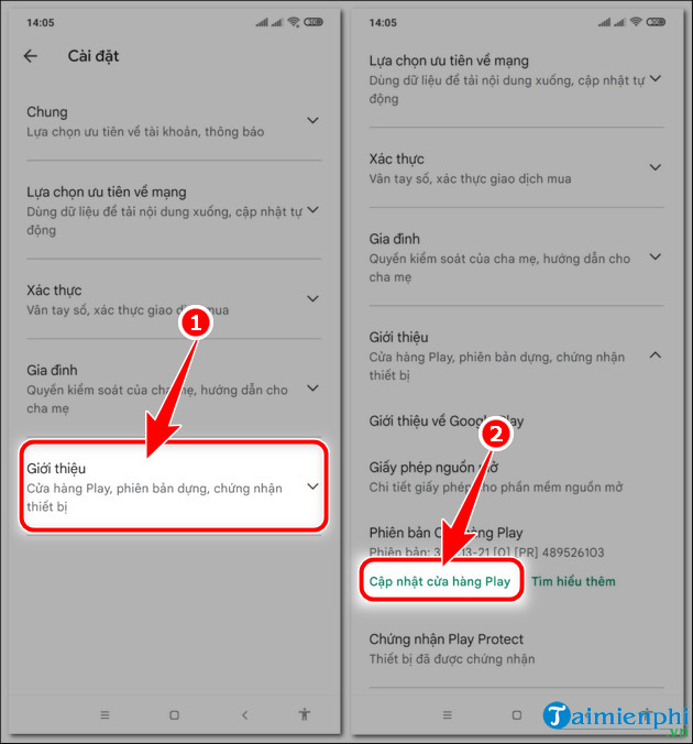 cach doi giao dien chplay moi